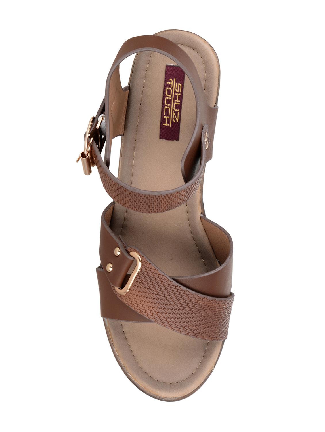 brown ankle strap wedge - 15059486 - Zoom Image - 4