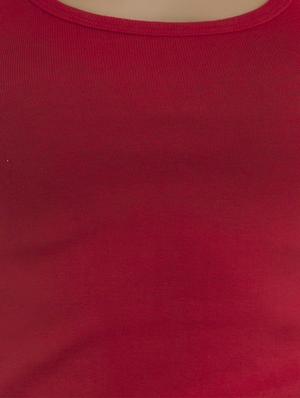 red solid cotton tank tee - 15061042 - Standard Image - 4