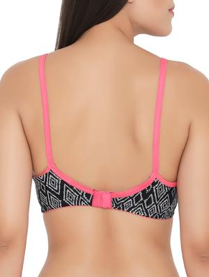 bow patch contrast bind bra - 15061305 - Standard Image - 4