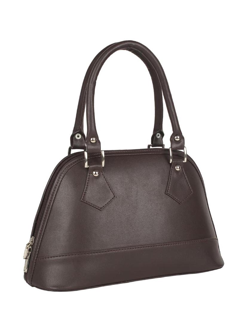 black leatherette regular handbag - 15066617 - Zoom Image - 4