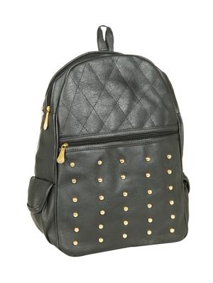 black leatherette fashion backpack - 15068484 - Standard Image - 4