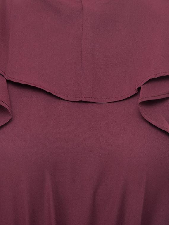 purple crepe full leg jumpsuit - 15068707 - Zoom Image - 4