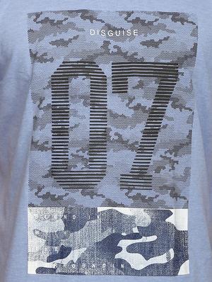 blue cotton front print tshirt - 15070917 - Standard Image - 4