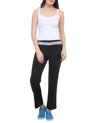 black cotton track pants - 15076018 - Standard Image - 4