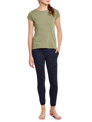 navy blue cotton pajama - 15076027 - Standard Image - 4