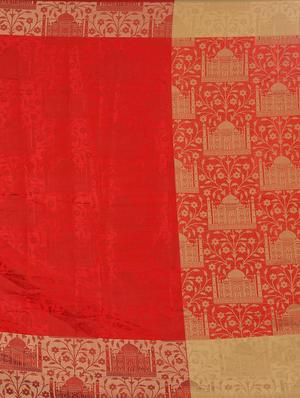 silk jacquard woven saree with blouse - 15076324 - Standard Image - 4