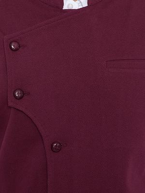maroon cotton nehru jacket - 15077401 - Standard Image - 4