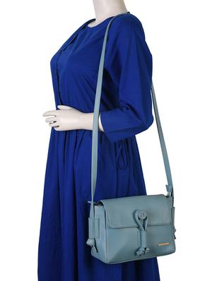 blue leatherette regular sling bag - 15078882 - Standard Image - 4