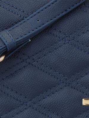 blue leatherette regular sling bag - 15078899 - Standard Image - 4