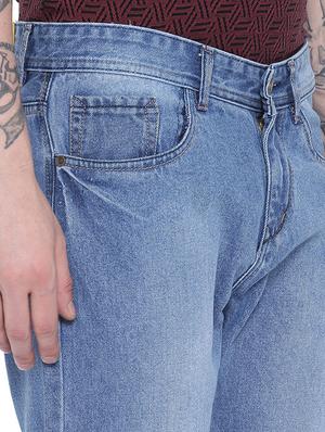 light blue denim washed jeans - 15080087 - Standard Image - 4