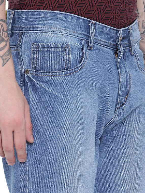 light blue denim washed jeans - 15080087 - Zoom Image - 4