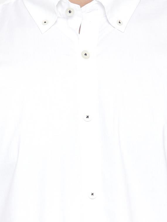 white cotton casual shirt - 15080321 - Zoom Image - 4