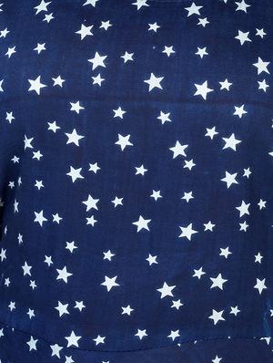 blue rayon a-line kurta - 15081877 - Standard Image - 4