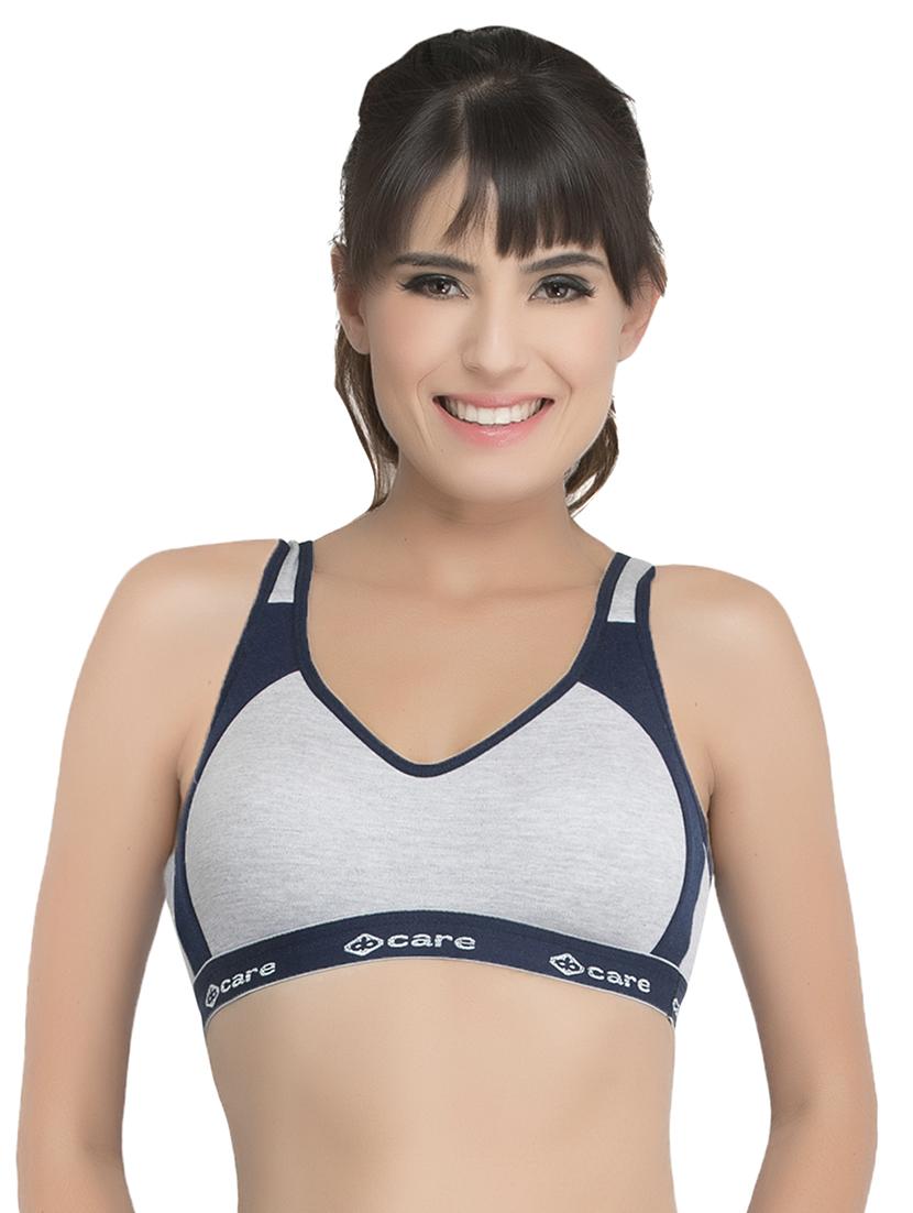 set of 3 grey solid hosery sports bra - 15082364 - Zoom Image - 4