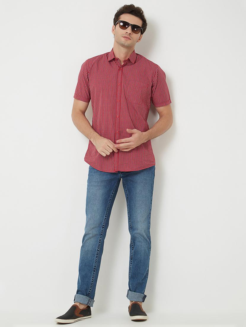 blue cotton washed jeans - 15084276 - Zoom Image - 4