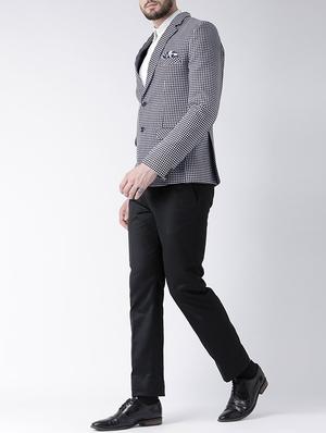 black polyester casual blazer - 15084379 - Standard Image - 4