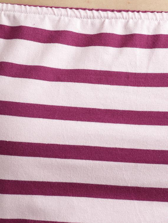off shoulder striped crop top - 15085654 - Zoom Image - 4
