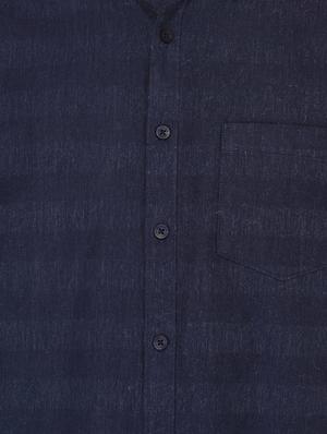 navy blue cotton casual shirt - 15087200 - Standard Image - 4