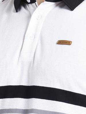 white cotton polo t-shirt - 15092903 - Standard Image - 4