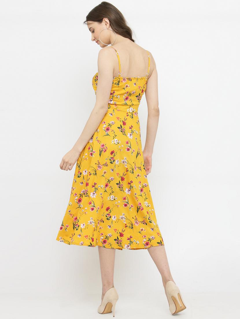 cami neck floral a-line dress - 15093424 - Zoom Image - 4
