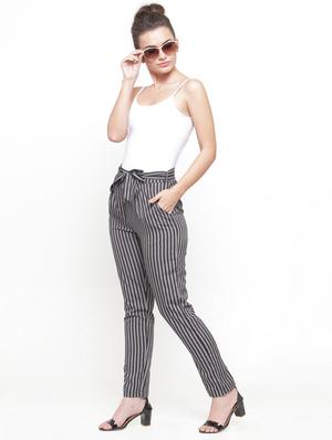 black striped trouser - 15093470 - Standard Image - 4