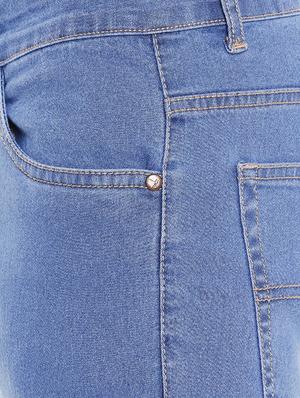 blue denim plain jeans - 15097822 - Standard Image - 4