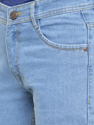blue denim plain jeans - 15101014 - Standard Image - 4