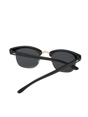 UV Protected Unisex Half-Rim Round Wayfarer Clubmaster Sun-Glasses For Men And Women - 15102423 - Standard Image - 4