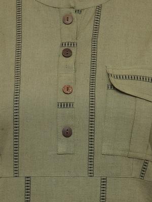 self-design high low kurta - 15104147 - Standard Image - 4