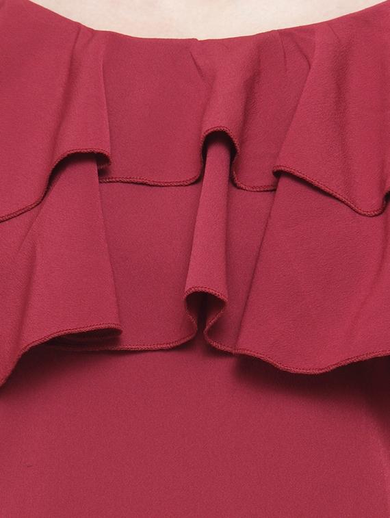 cold shoulder ruffle dress - 15104957 - Zoom Image - 4