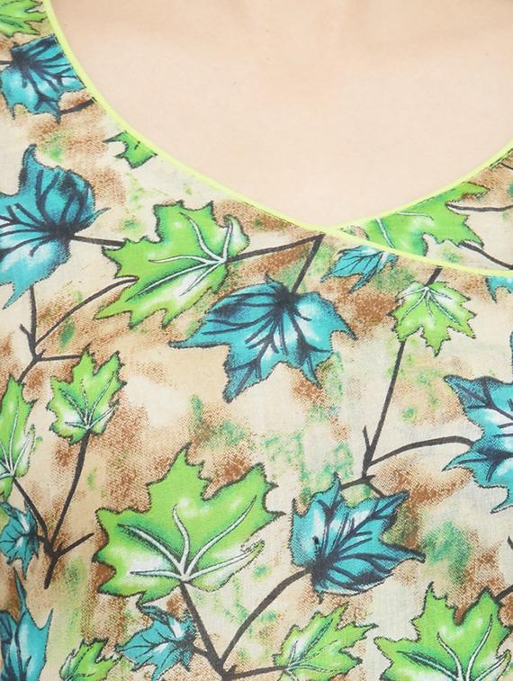 Printed flared kurta - 15105133 - Zoom Image - 4