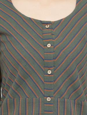 a-line stripes kurta - 15105145 - Standard Image - 4