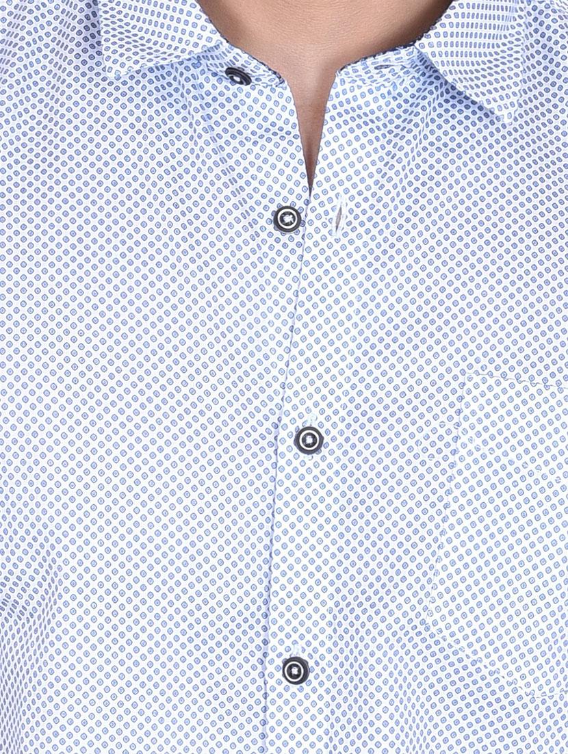 light blue cotton casual shirt - 15105322 - Zoom Image - 4