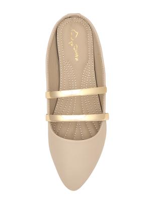 beige suede slip on ballerina - 15106867 - Standard Image - 4