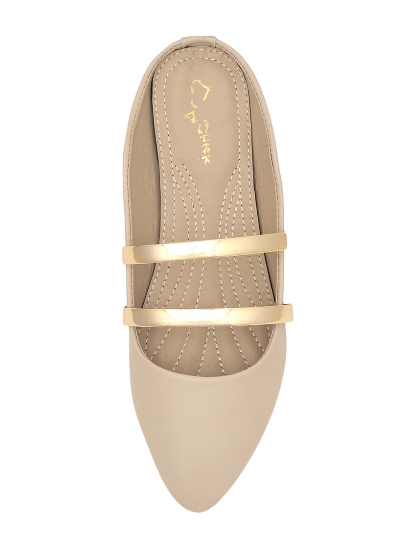 beige suede slip on ballerina - 15106867 - Zoom Image - 4