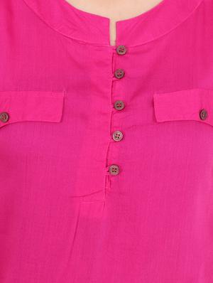 pink solid modal top - 15108057 - Standard Image - 4
