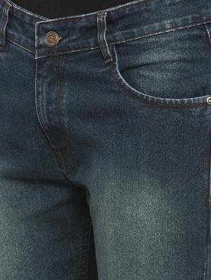 dark blue denim washed jeans - 15110043 - Standard Image - 4