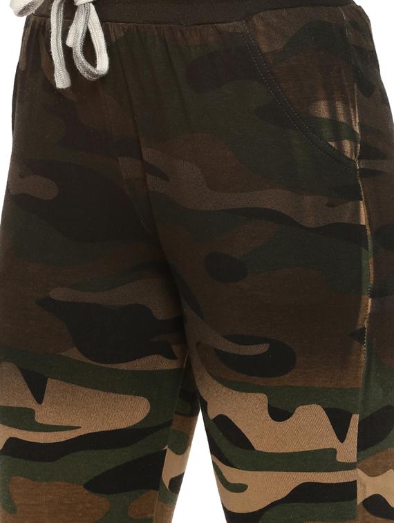 brown cotton track pant - 15110307 - Zoom Image - 4