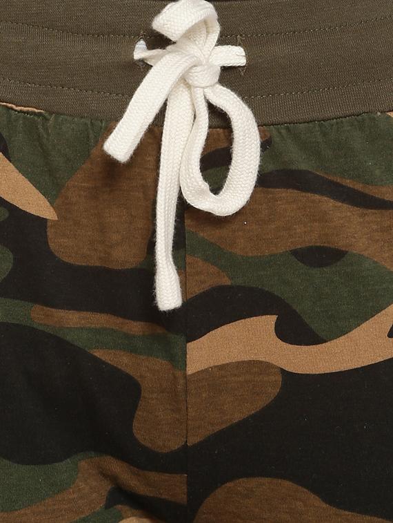 green cotton track pant - 15110486 - Zoom Image - 4