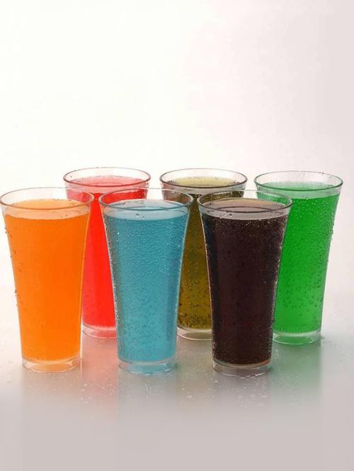 Stylish Glass Set Poly Carbonate & Unbreakable (Set of 6) - 15110822 - Very Small Image - 1