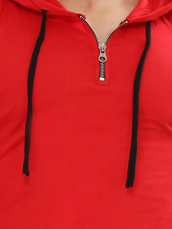 red cotton t-shirt - 15111352 - Zoom Image - 4