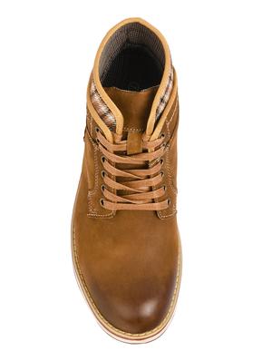 brown leatherette high ankle boot - 15112195 - Standard Image - 4