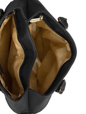 black leatherette (pu) combo handbag - 15112755 - Standard Image - 4