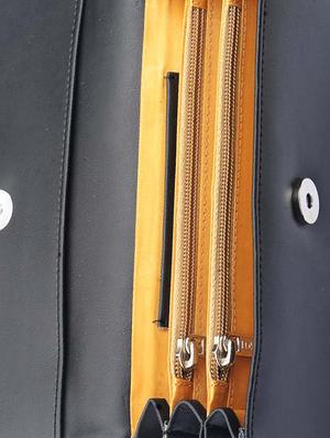 black leatherette (pu) combo handbag - 15112760 - Standard Image - 7
