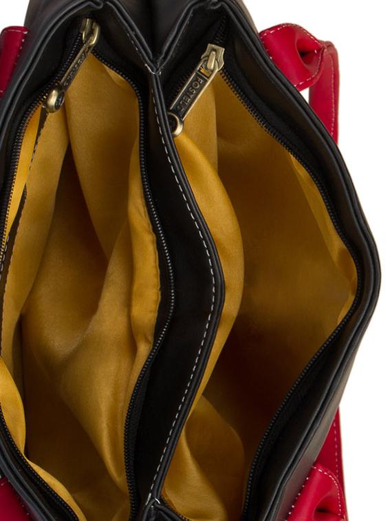 black leatherette (pu) combo handbag - 15112760 - Zoom Image - 4