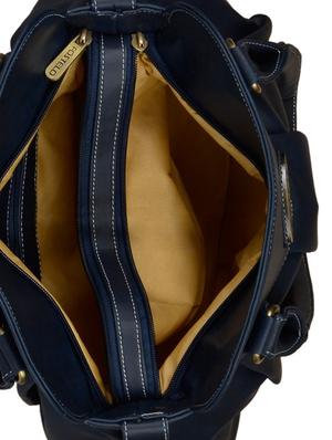 blue leatherette (pu) combo handbag - 15112821 - Standard Image - 4