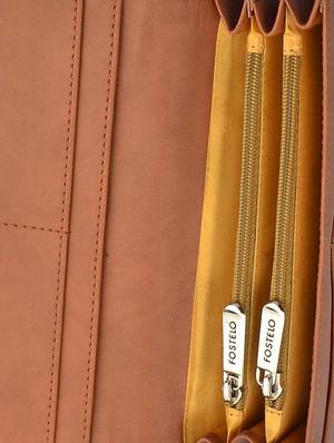 tan leatherette (pu) combo handbag - 15112862 - Standard Image - 7