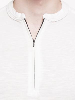 white cotton tshirt - 15113409 - Standard Image - 4