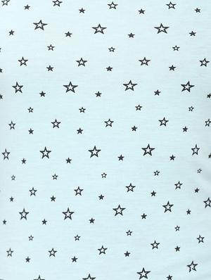 light blue printed cotton tee - 15113458 - Standard Image - 4