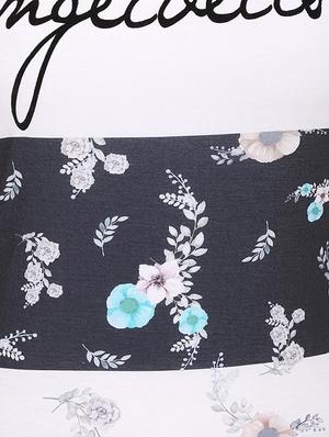 white printed cotton tee - 15113476 - Standard Image - 4